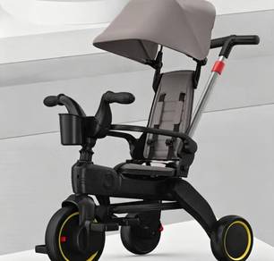 Children Tricycle 3 wheels Parent Push Stroller