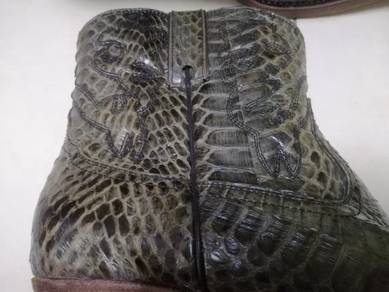 Custom Made Snake Leather Cowboy Boot