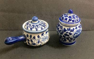 NEW Blue Pattern Decorative Items (Set of 2)