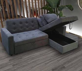 L Shaped Storage Sofa Bed
