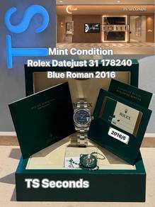 Rolex Datejust 31mm Blue Roman Dial 178240 2016