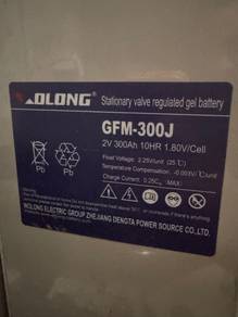 Battery Solar 300AH 2V (6piece) full set 12V
