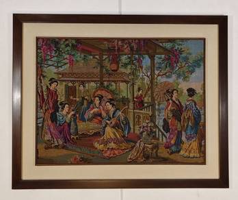 Serenity by the River - Framed Tapestry