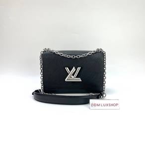 Preloved LV Black Epi Twist MM SHW