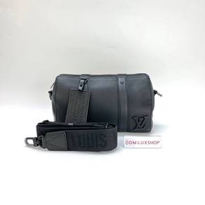 Preloved LV Black Aerogram City Keepall