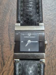 Authentic Charles Jourdan Black Leather Strap