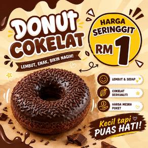 donut c hitam manis