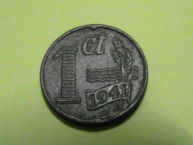 Netherlands 1 Cent 1941 (Kod : A0741)