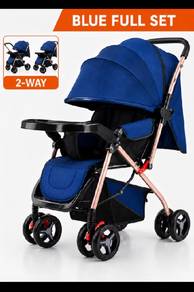 baby stroller dark blue 