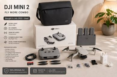 DJI Mini 2 Fly More Combo – Complete Box & Bag