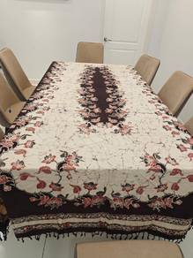 Beautiful Traditional Batik Floral Tablecloth 