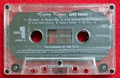 Gypsy Kings LOVE SONGS Cassette Tape