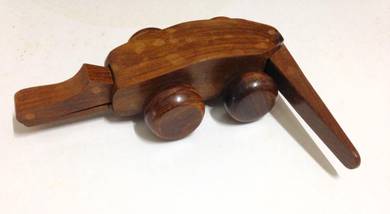 Solid Wood Crocodile - Movable - Hand Made