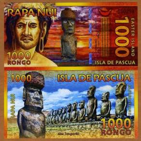 Easter Island 1000 Rongo 2011 Polymer,New UNC
