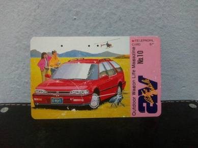 Vintage Telephone Card Honda Accord Wagon