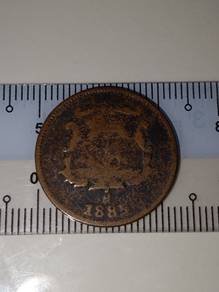 1885H half cent north borneo coin