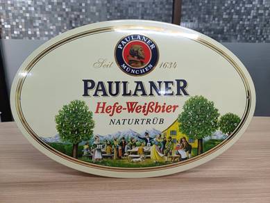 Paulaner Hefe-Weisbier Enamel sign
