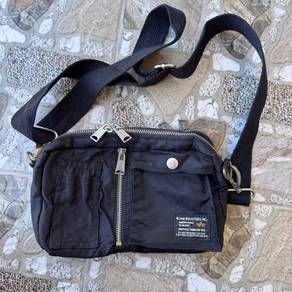 ALPHA INDUSTRIES Black nylon Shoulder Bag
