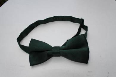 Green Adjustable Men Quality Solid Bowtie Bow Tie