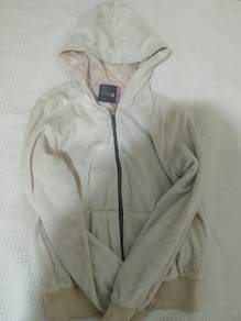 Preloved Viva Women's Faux Fur Zip Hoodie Jacket 