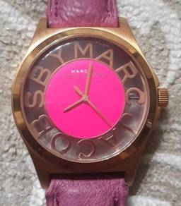 Marc Jacobs Rose Gold Henry Skeleton Pink Leather
