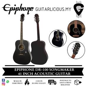 EPIPHONE DR-100 Songmaker 41 inch Guitar Ebony BK