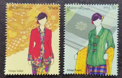 Mint stamp Busana Traditional Kebaya Msia 2022
