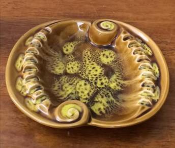 Tilso pottery Japan handpainted ashtray