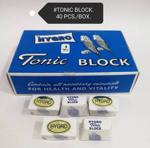Hygro Tonic Block 30gram Bird Burung Parrot Budgie