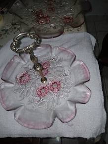 MIKASA PLATTER with handle and Bowl 
