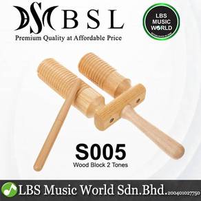 BSL S005 Wood Block Straight 2 Tones Musical Percu