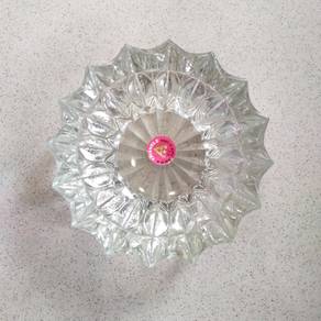 Vintage Crystall Glass Bowl Antique Mangkuk Antik