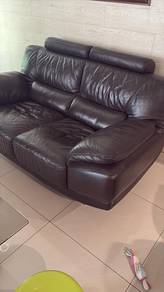 leather sofa, 3+2 seats