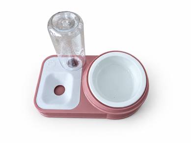 Set Mangkuk Makan & Botol Air Kucing