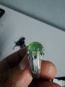 Cincin Batu Permata Hijau Lutisinar