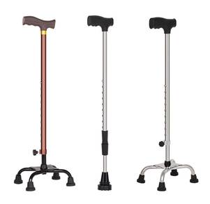 Stainless Steel Walking Stick Quad Cane, Tongkat 4