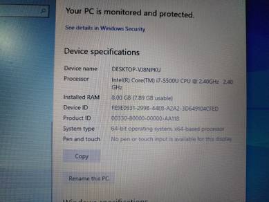 hp i7 8/128