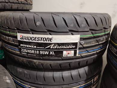 Bridgestone RE004 Potenza 225 45 18 Tayar Baru