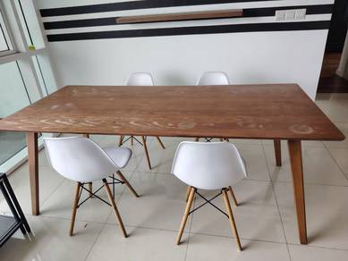 Meja Makan Kayu Jati  4  Kerusi