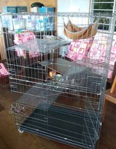 Rumah Inap Kucing 3 Tingkat