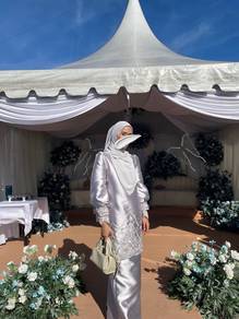 Baju Kurung Silvey Grey