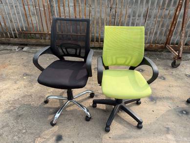 Mesh Kerusi Office Chairs Fabric Mediumback