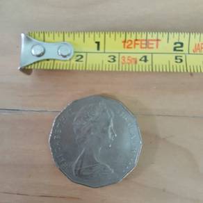 50 Cents Queen Elizabeth II - Australia 1980
