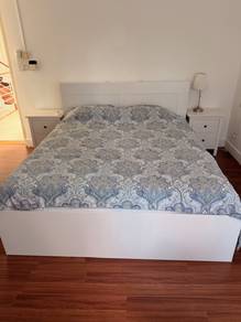 Beautiful White Bed Frame with Storage