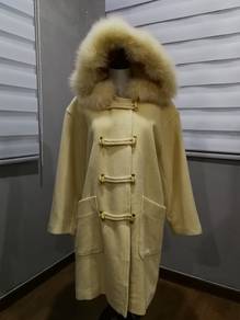 Vintage jean clement winter coats yellow L 1795