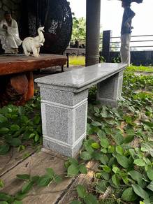 Polished Marble Outdoor Bench