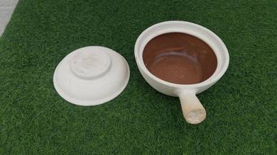 B980 Periuk Tanah Liat 22 cm Single Handle Claypot