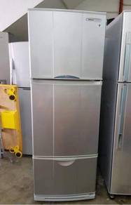 National 3 doors fridge Peti Sejuk Ais