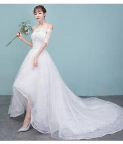 White wedding bridal prom dress gown RB1923