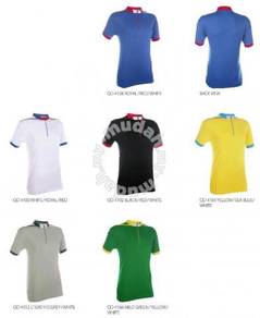 Mock T Shirt 100% Polyester Interlock Unisex QD41X